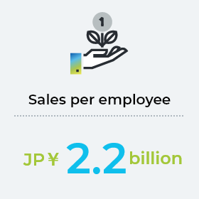 Sales per employee